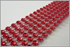 Diamantový pás - 5 cm/1m - červený