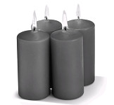 Adventní svíce 40 x 70 mm - šedé