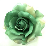 Hlavičky růží - mátově zelené 10 cm