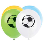 Balonky fotbalový míč -  8 ks