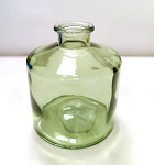 Váza skleněná 10 x 9 cm - olivová