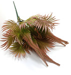 Kytice exotica leaves - zeleno-růžová - 40 cm  